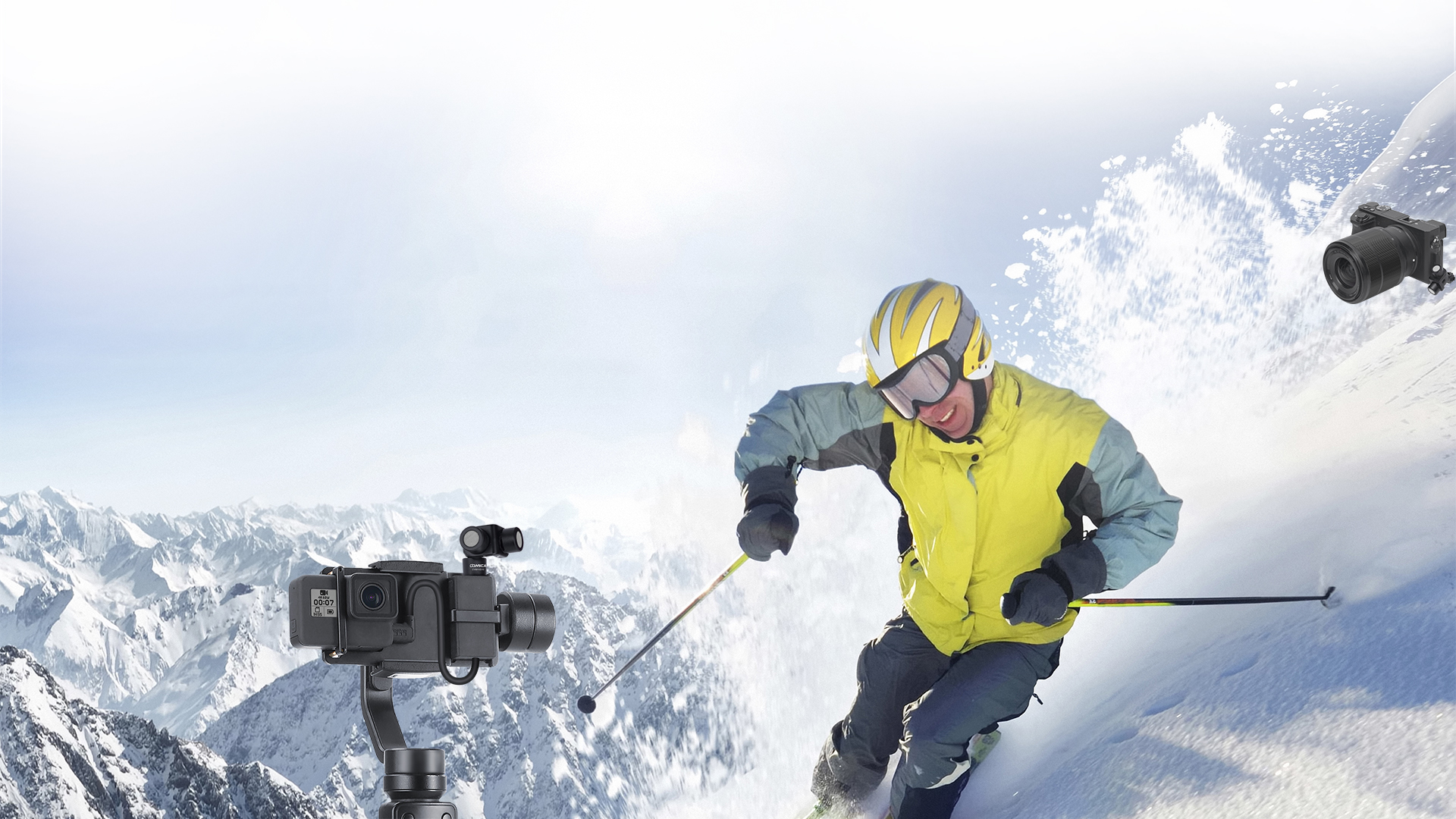 迷你、轻巧、灵活兼容GoPro,相机等