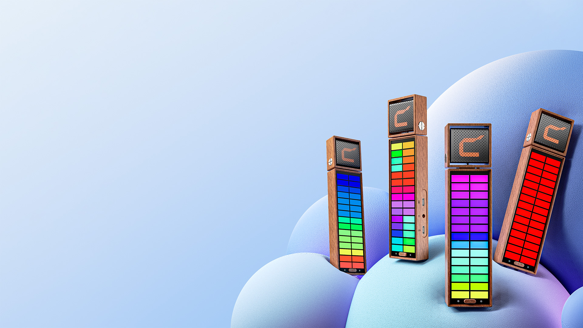 动态RGB模块设计，7种灯效模式可控